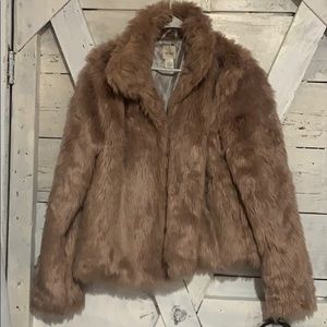 Faux fur coat